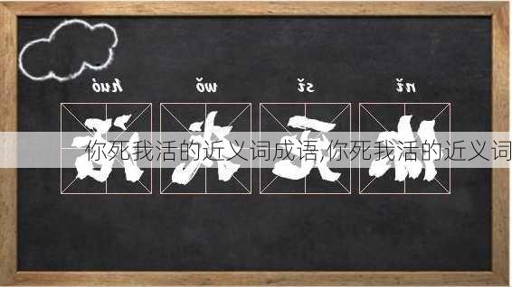 你死我活的近义词成语,你死我活的近义词