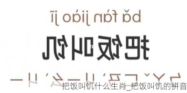 把饭叫饥什么生肖_把饭叫饥的拼音