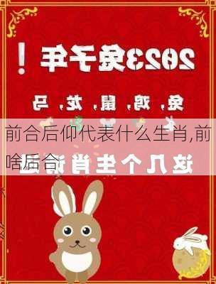 前合后仰代表什么生肖,前啥后合