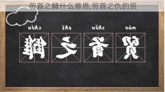 贸首之雠什么意思,贸首之仇的贸