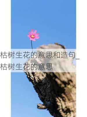 枯树生花的意思和造句_枯树生花的意思