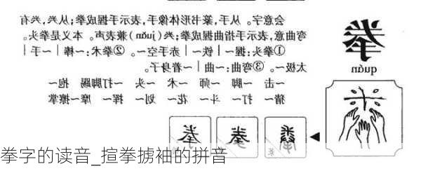 拳字的读音_揎拳掳袖的拼音