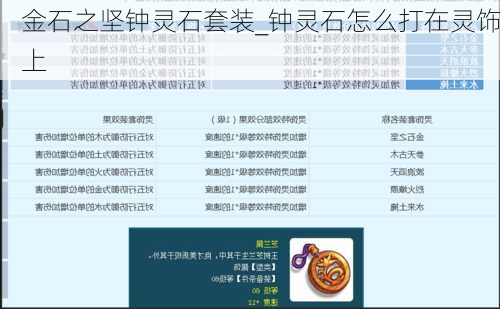 金石之坚钟灵石套装_钟灵石怎么打在灵饰上