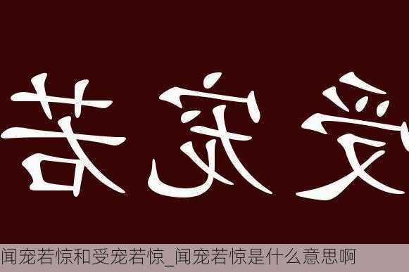 闻宠若惊和受宠若惊_闻宠若惊是什么意思啊